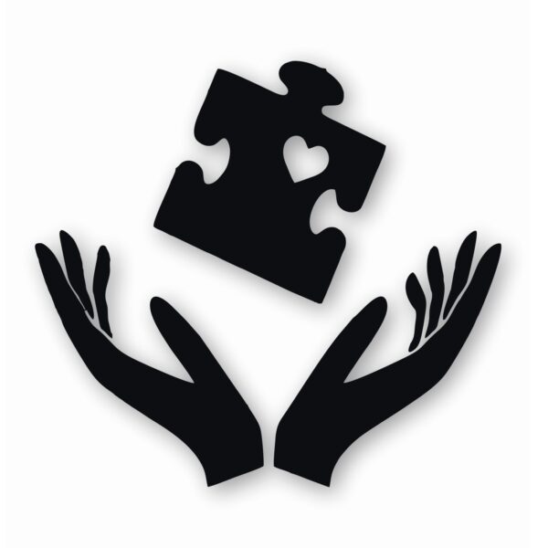 Autism Hands Awareness Love Child  - Vinyl Decal Sticker - CHOOSE Size & Color