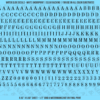 ASG Waterslide Decals - Elegant Serif Lettering Numbers 1/4"