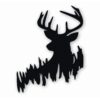 Deer in Woods Buck Whitetail Hunting - Vinyl Decal Sticker - CHOOSE Size & Color