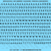 ASG Waterslide Decals - Contemporary Serif Lettering Numbers 1/4"