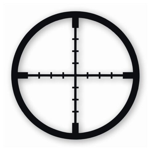Crosshair Scope - Vinyl Decal Sticker - CHOOSE Size & Color