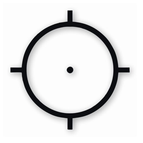 Crosshair Eotech Scope - Vinyl Decal Sticker - CHOOSE Size & Color
