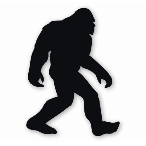 Sasquatch Bigfoot Yeti Silhouette - Vinyl Decal Sticker - CHOOSE Size & Color