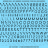 ASG Waterslide Decals - Rounded Sans Serif Lettering Numbers 5/16"