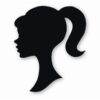 Barbie Head Silhouette Only - Vinyl Decal Sticker - CHOOSE Size & Color