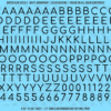 ASG Waterslide Decals - Rounded Sans Serif Lettering Numbers 3/8"