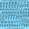 ASG Waterslide Decals - Rounded Sans Serif Lettering Numbers 1/2"