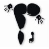 Butt Girl Pressed Booty - Vinyl Decal Sticker - CHOOSE Size & Color
