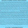 ASG Waterslide Decals - Casual Handwritten Lettering Numbers 3/16"