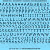 ASG Waterslide Decals - Casual Handwritten Lettering Numbers 5/16"