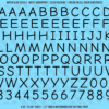 ASG Waterslide Decals - Casual Handwritten Lettering Numbers 1/2"
