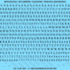 ASG Waterslide Decals - Classic Book Serif Lettering Numbers 3/16"