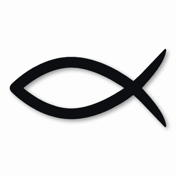 Ichthys Jesus Fish Christ Religious - Vinyl Decal Sticker - CHOOSE Size & Color
