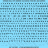 ASG Waterslide Decals - Humanist Book Serif Lettering Numbers 3/16"