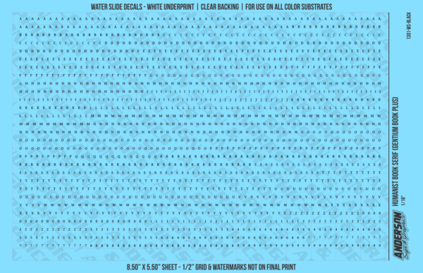 10-147.png ASG Waterslide Decals - Humanist Book Serif Lettering Numbers 1/16"