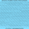 ASG Waterslide Decals - Humanist Book Serif Lettering Numbers 1/8"