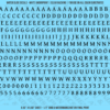 ASG Waterslide Decals - Humanist Book Serif Lettering Numbers 1/4"