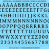 ASG Waterslide Decals - Humanist Book Serif Lettering Numbers 1/2"