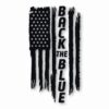 10-152.jpg American Flag Back The Blue 2 - Vinyl Decal Sticker - CHOOSE Size & Color