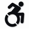 Handicap Symbol Wheelchair - Vinyl Decal Sticker - CHOOSE Size & Color