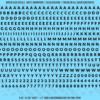 ASG Waterslide Decals - Heavy Sans Serif Lettering Numbers 3/16"