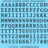 ASG Waterslide Decals - Monospace / Typewriter Lettering Numbers 1/2"