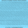 ASG Waterslide Decals - Heavy Sans Serif Lettering Numbers 3/32"