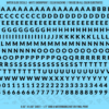 ASG Waterslide Decals - Heavy Sans Serif Lettering Numbers 1/4"