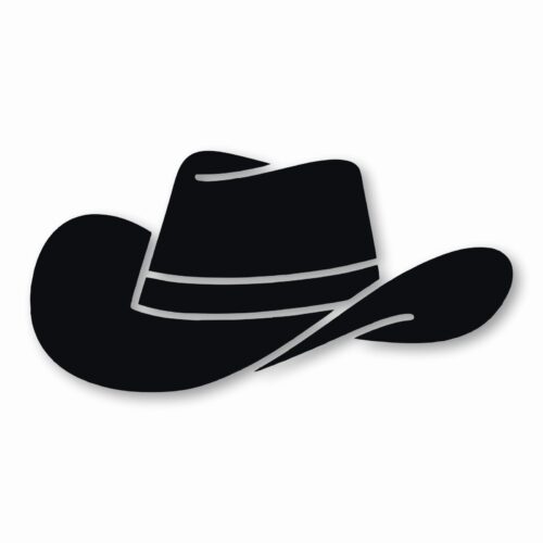 Cowboy Hat Western Rodeo Farm Cowgirl- Vinyl Decal Sticker - CHOOSE Size & Color