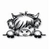 ADORABLE BABY HIGHLAND COW - Vinyl Decal Sticker - CHOOSE Size & Color