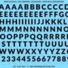 ASG Waterslide Decals - Heavy Sans Serif Lettering Numbers 1/2"