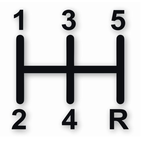 10-182.jpg 5-Speed Manual Shift - Vinyl Decal Sticker - CHOOSE Size & Color