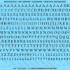 ASG Waterslide Decals - Renaissance Serif Lettering Numbers 1/4"