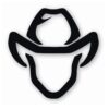 Cowboy Head Hat Western - Vinyl Decal Sticker - CHOOSE Size & Color