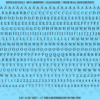 ASG Waterslide Decals - Renaissance Serif Lettering Numbers 3/16"