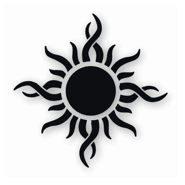 Tribal Sun Fire Flame - Vinyl Decal Sticker - CHOOSE Size & Color