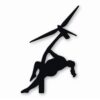 Wind Turbine Thick Stripper - Vinyl Decal Sticker - CHOOSE Size & Color