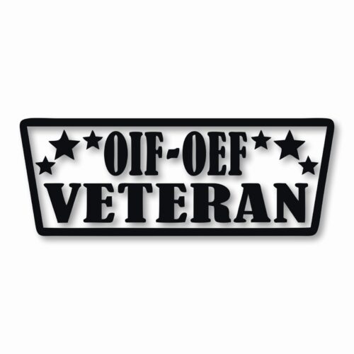 OIF-OEF VETERAN - Vinyl Decal Sticker - CHOOSE Size & Color