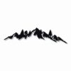 MOUNTAIN RANGE LANDSCAPE Sasquatch - Vinyl Decal Sticker - CHOOSE Size & Color