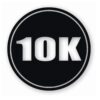 10k Circle 6.2 Miles Marathon - Vinyl Decal Sticker - CHOOSE Size & Color