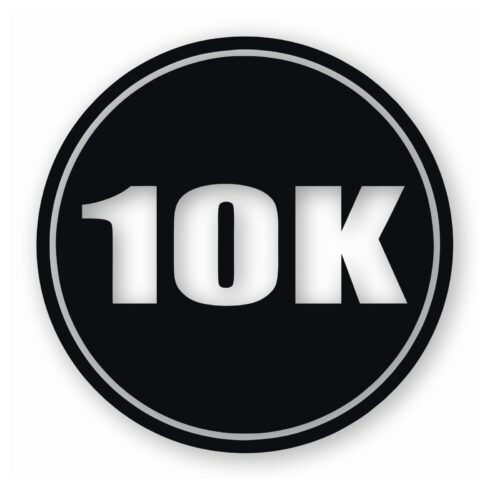10-211.jpg 10k Circle 6.2 Miles Marathon - Vinyl Decal Sticker - CHOOSE Size & Color