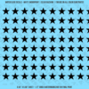 ASG Waterslide Decals - Solid 5-Point Stars Set 1/2"