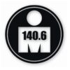 140.6 Full Triathlon Euro Circle - Vinyl Decal Sticker - CHOOSE Size & Color