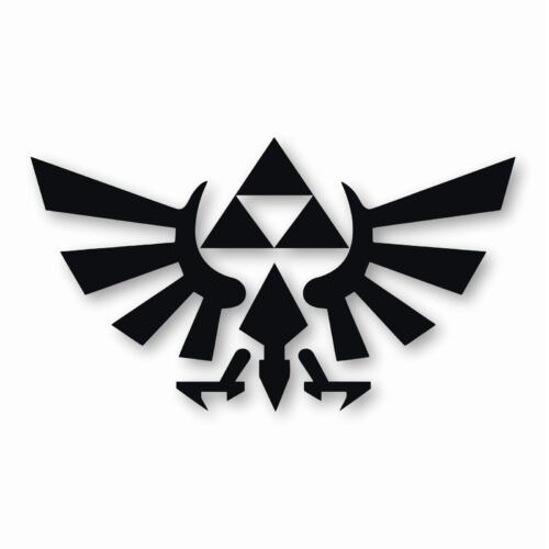 Legend of Zelda Hyrule Crest TriForce- Vinyl Decal Sticker - CHOOSE Size & Color