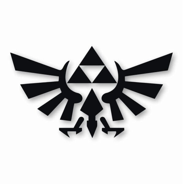 Legend of Zelda Hyrule Crest TriForce- Vinyl Decal Sticker - CHOOSE Size & Color
