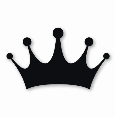 Crown Queen King Royal Prince - Vinyl Decal Sticker - CHOOSE Size & Color
