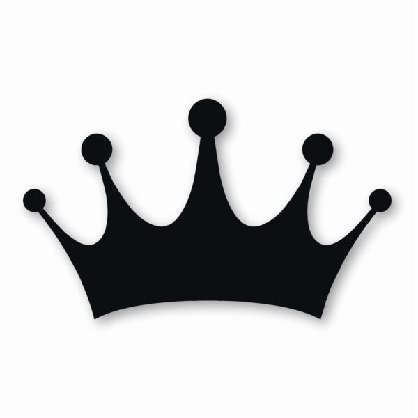 Crown Queen King Royal Prince - Vinyl Decal Sticker - CHOOSE Size & Color