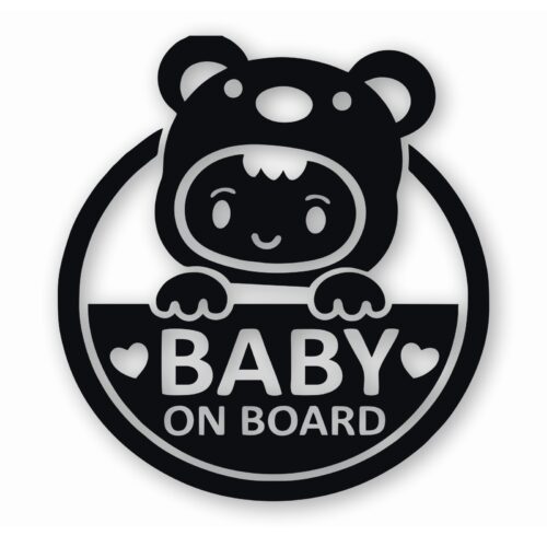 Cute Baby on Board - Vinyl Decal Sticker - CHOOSE Size & Color