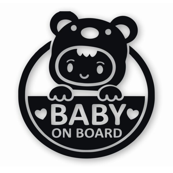 Cute Baby on Board - Vinyl Decal Sticker - CHOOSE Size & Color
