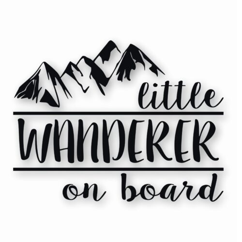 Little Wanderer On Board - Vinyl Decal Sticker - CHOOSE Size & Color
